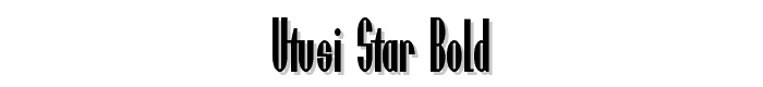 Utusi Star Bold font